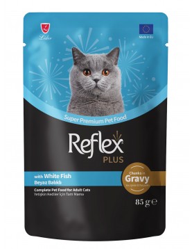 Reflex Plus White fish in gravy ,85г
