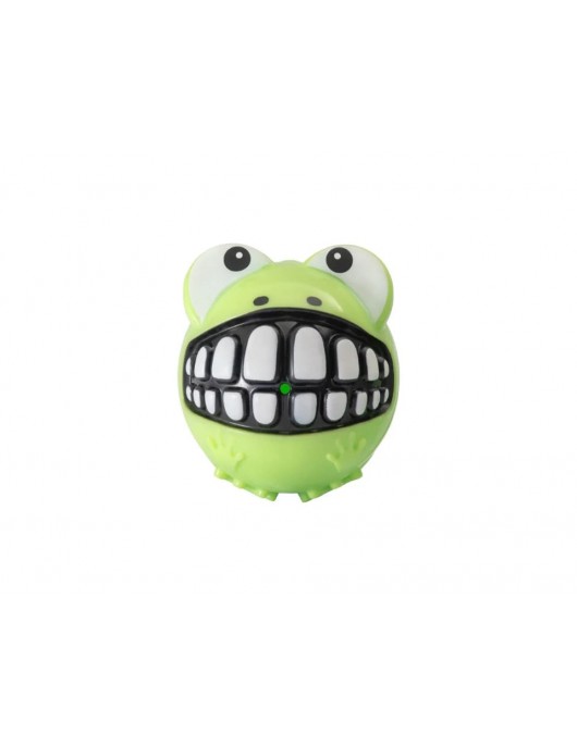 Играчка ROGZ Топка Grinz Frog Жаба - цвят лайм - Играчки за кучета