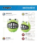 Играчка ROGZ Топка Grinz Frog Жаба - цвят лайм - Играчки за кучета