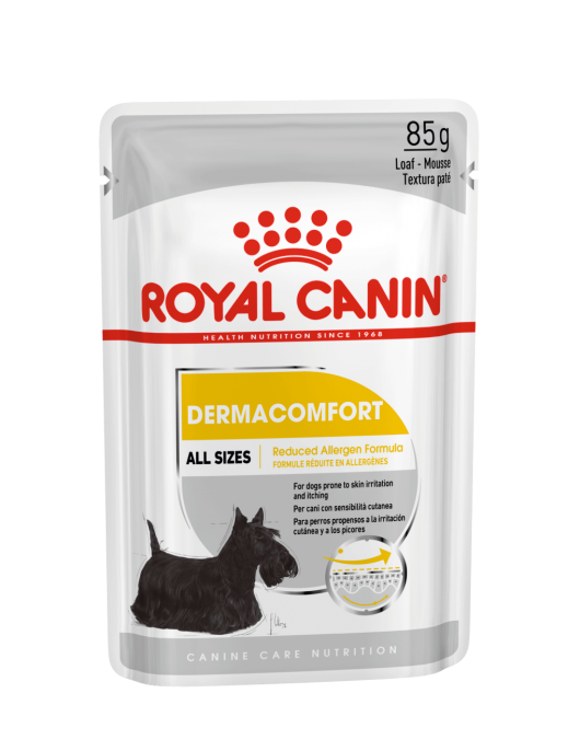 Пауч за кучета - Royal Canin Dermacomfort Loaf - Грижа за кожата и козината