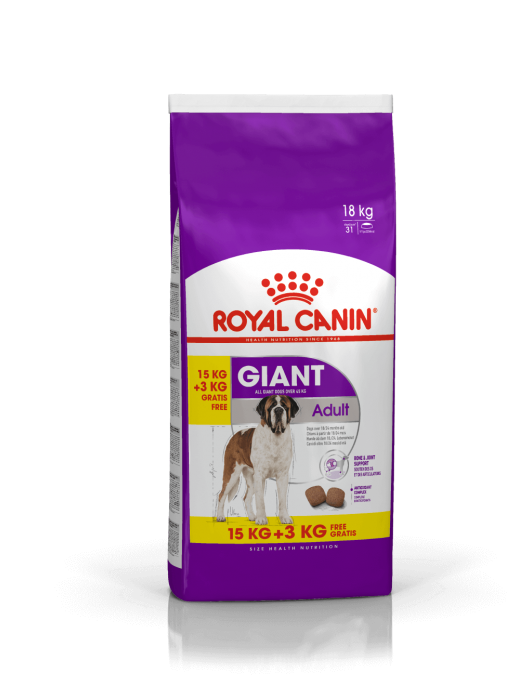 Royal Canin Giant Adult - Промо чувал 15+3кг - Сухи храни