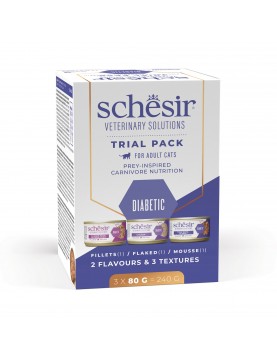 Schesir Cat VET Diabetic Trial pack 3x80гр
