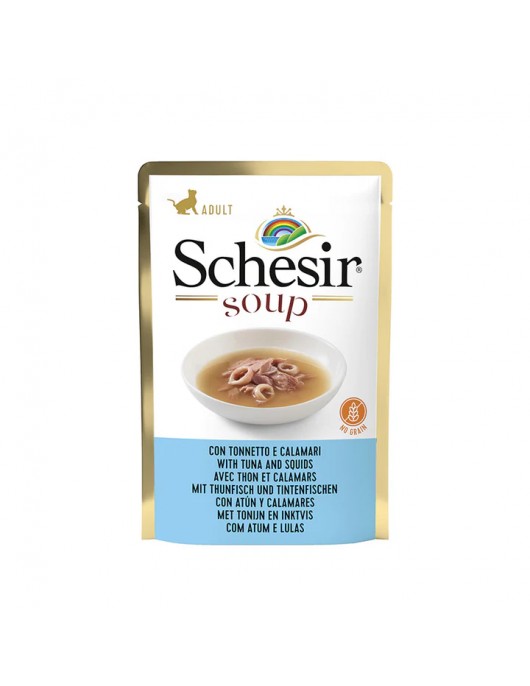 Schesir Cat - супа с риба тон и калмари - 85г - Консервирани храни