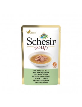 Schesir Cat - супа с риба тон и тиквички - 85г