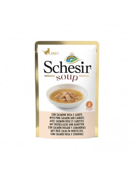 Schesir Cat - супа със сьомга и моркови - 85г