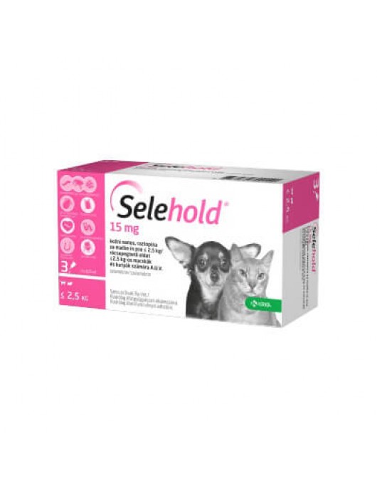 Selehold Dog/Cat <2.5кг - Противопаразитна spot-on пипета за кучета и котки до 2.5кг - ВЕТЕРИНАРНА АПТЕКА