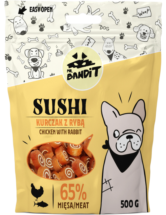 Mr. Bandit Sushi Rabbit & Fish - Лакомства