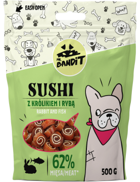Mr. Bandit Sushi Rabbit & Fish - Лакомства за кучета