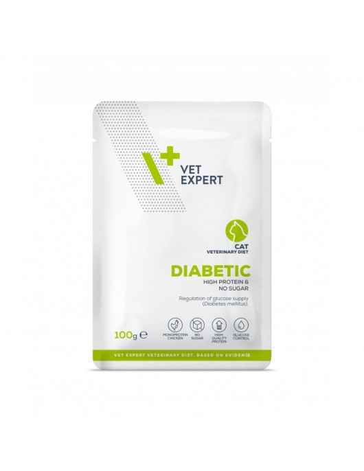 Vet Expert Diet Diabetic Cat - пауч 100г - ВЕТЕРИНАРНИ ДИЕТИ