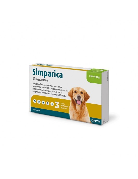 Simparica - вкусни таблетки за кучета от 1.3 до 2.5кг - за профилактика срещу външни паразити - Противопаразитни