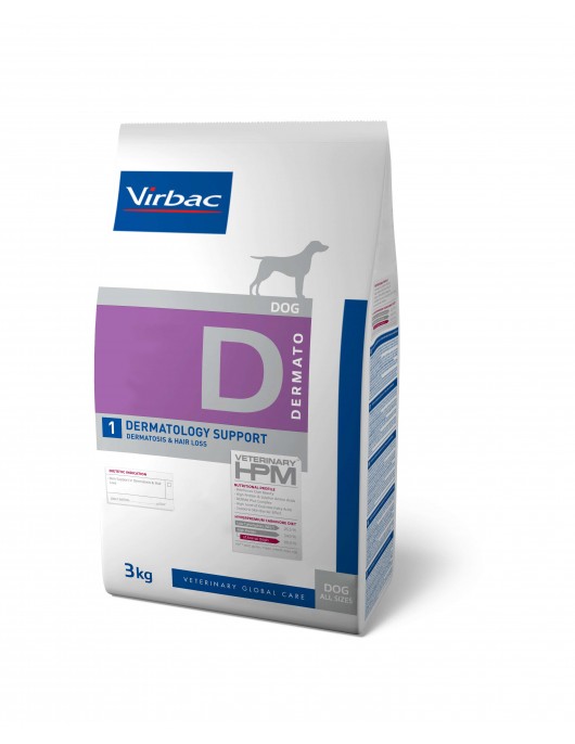 Virbac HPM Diet Cat Dermatology Support D1 - Грижа за кожата и козината