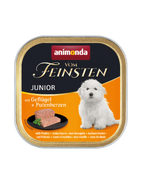Animonda Vom Feinsten Junior Chicken & Turkey Hearts - 150г