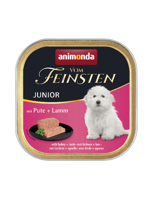 Animonda Vom Feinsten Junior Chicken & Turkey Hearts - 150г Консервирани храни