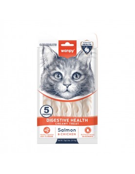 Wanpy Cat Hairball Cod Fish & Chicken - 5 x 14г - Лакомства