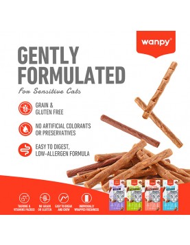 Wanpy Cat Meaty Sticks Duck 3х6гр