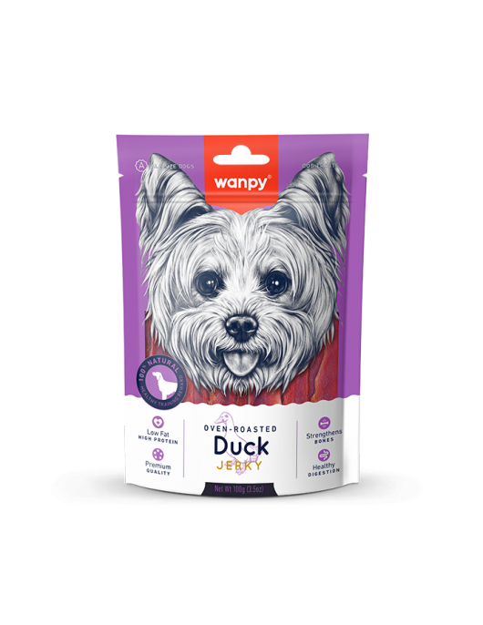 Wanpy Dog Duck Jerky патешко филе ,100г - Лакомства за кучета