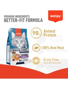 Wanpy Grain Free Cat Adult Sterilised Salmon & Tuna
