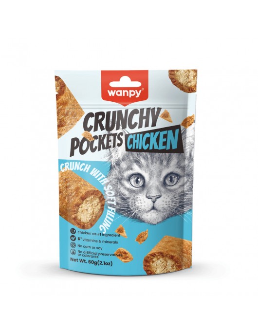 Wanpy Cat Crunchy Pockets 60г - Лакомства