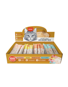 Wanpy Creamy Treat Assorted Cat 100 x 14гр