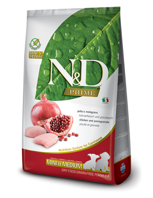 N&D Prime Puppy Mini & Medium Chicken - Сухи храни