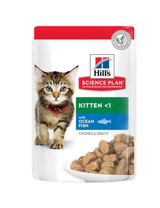 Пауч за котета - Hill`s Science Plan Feline Kitten Ocean Fish - Консервирани храни