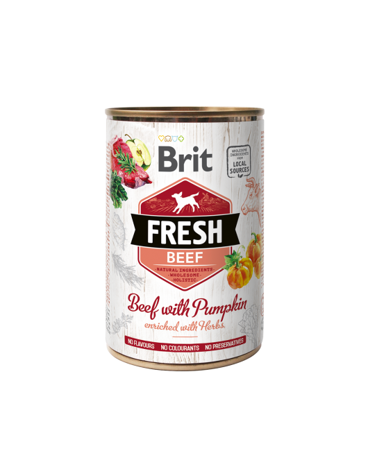 Brit Fresh Beef & Pumpkin 400г - Консервирани храни