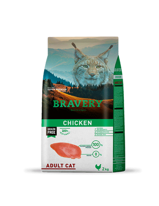 Bravery Cat Adult Chicken - Сухи храни