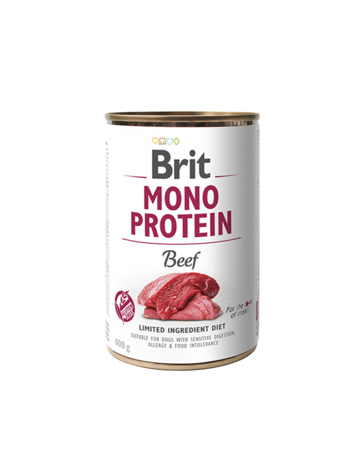 Brit Mono Protein Beef 400г Грижа за кожата и козината Brit Mono Protein Beef 400г - Грижа за кожата и козината