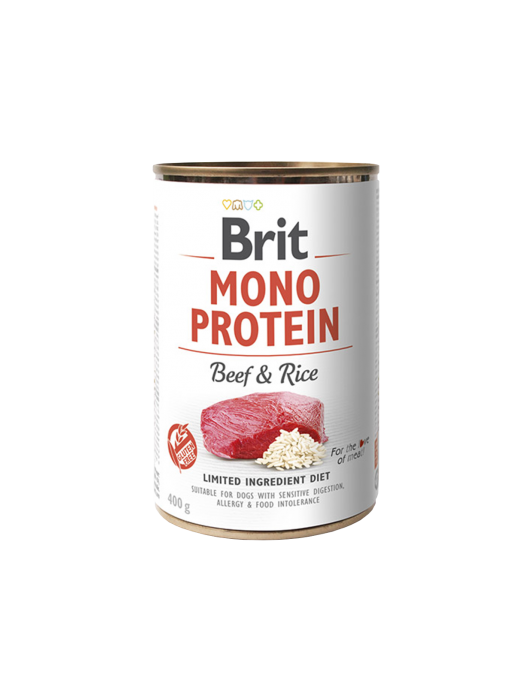 Brit Mono Protein Beef & Rice 400г - Грижа за кожата и козината