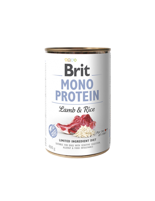 Brit Mono Protein Lamb & Rice 400г Грижа за кожата и козината Brit Mono Protein Lamb & Rice 400г - Грижа за кожата и козината