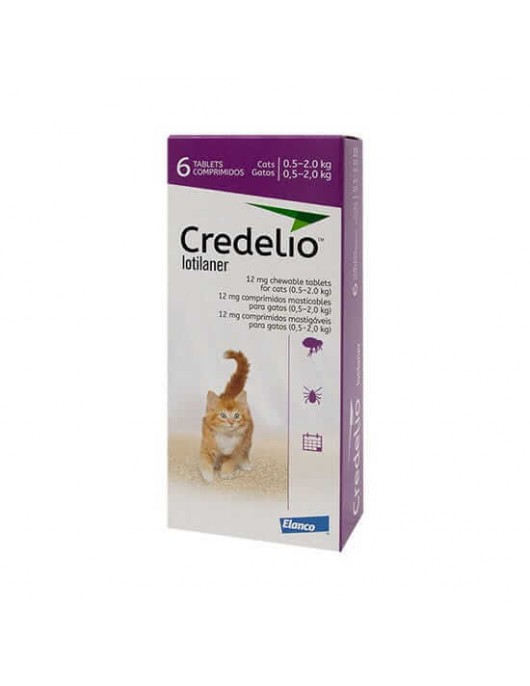Credelio за котки с тегло от 0.5 до 2кг - Овкусени таблетки срещу бълхи и кърлежи - Противопаразитни