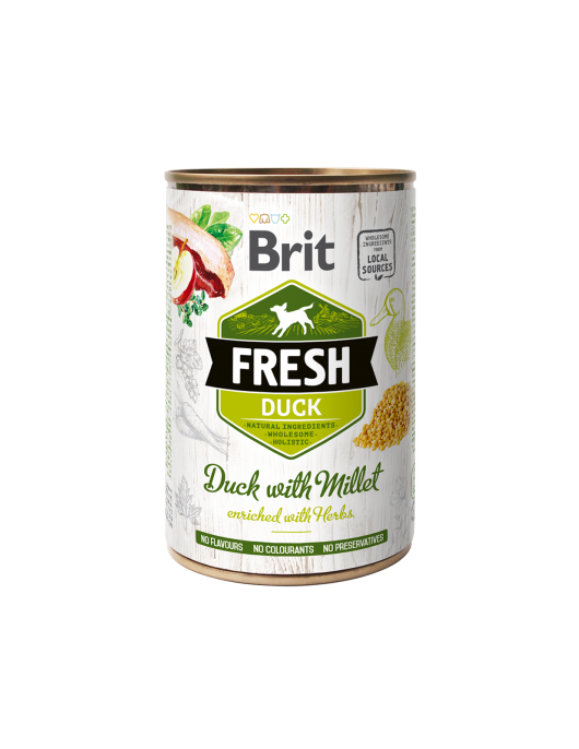 Brit Fresh Duck & Millet 400г - Консервирани храни