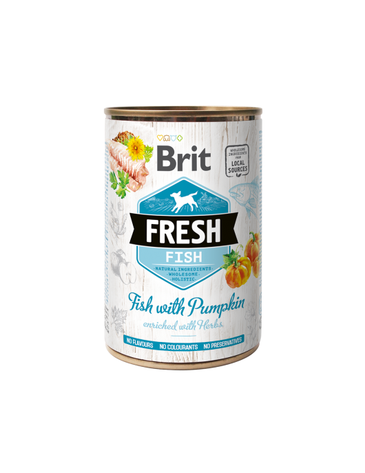 Brit Fresh Fish & Pumpkin 400г - Консервирани храни