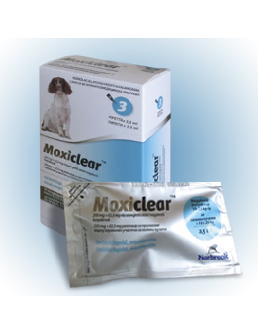 Moxiclear Spot On Dog 10-25кг – Противопаразитна пипета за кучета с тегло от 10 до 25кг - ВЕТЕРИНАРНА АПТЕКА