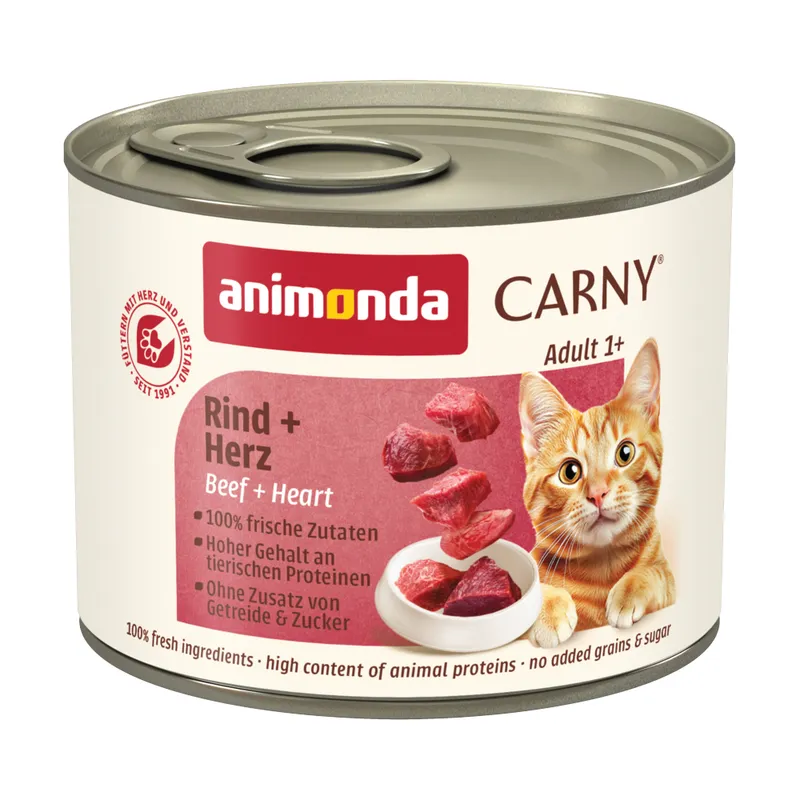 New Rind Animonda Carny Adult Rind & Beef Hearts - 200г 4889 - Консерв