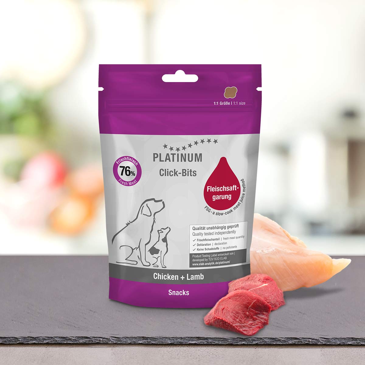 Лакомство Platinum Dog Click-Bits Chicken & Lamb 150 гр 16613
